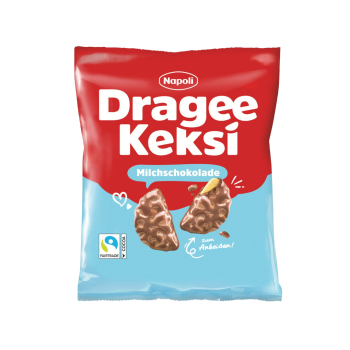 Napoli Dragee Keksi Milchschokolade, 165 Gramm Packung